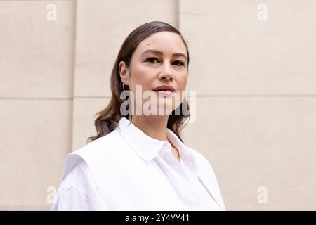 Aida Folch Poses portrait session during the promotion of Isla Perdida (Haunted Heart), at on July 19, 2024 in Madrid, Spain. Stock Photo