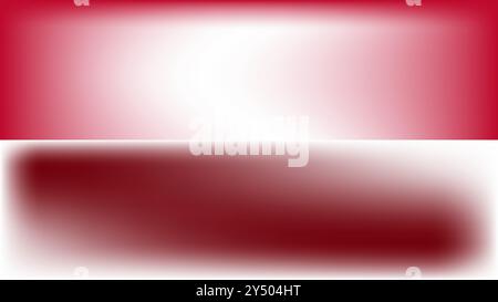 Red and white gradient background with horizontal line. Ideal for modern design projects, banners, web graphics, and minimalist artwork, indonesian fl Stock Vector