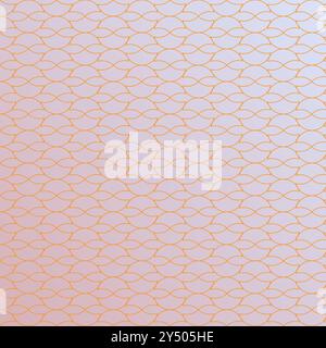 Orange line geometric pattern on light pink background perfect for feminine designs, wallpapers, stationery, packaging, backgrounds, digital scrapbook Stock Vector