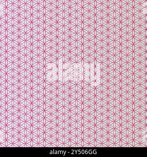 Repeating pink flower shapes on grey background for feminine designs. Suitable for wallpaper, textiles, stationery, and floral themed products. Stock Vector