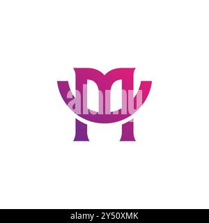 M Smile Logo Vector. Letter M Design Stock Vector