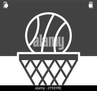 Basketball icon vector image. Suitable for mobile application web application and print media. Stock Vector