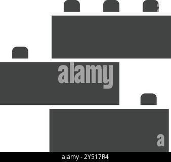 Blocks icon vector image. Suitable for mobile application web application and print media. Stock Vector