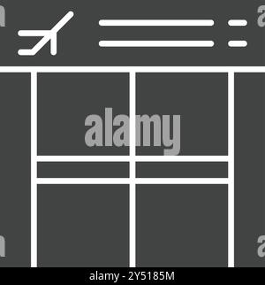 Boarding Gate icon vector image. Suitable for mobile application web application and print media. Stock Vector