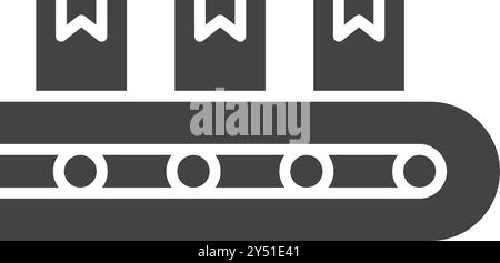 Conveyor icon vector image. Suitable for mobile application web application and print media. Stock Vector