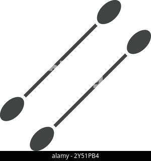 Cotton Swab icon vector image. Suitable for mobile application web application and print media. Stock Vector