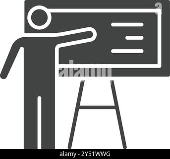 Educator icon vector image. Suitable for mobile application web application and print media. Stock Vector