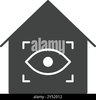 Eye Scanner icon vector image. Suitable for mobile application web application and print media. Stock Vector