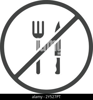 Fasting icon vector image. Suitable for mobile application web application and print media. Stock Vector