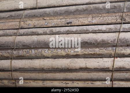 Bamboo curtain Stock Photo