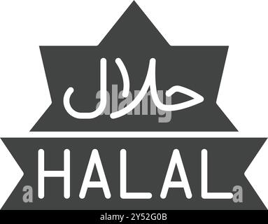 Halal icon vector image. Suitable for mobile application web application and print media. Stock Vector