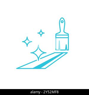Ultra glossy finish polish. Isolated on white background. From blue icon set. Stock Vector