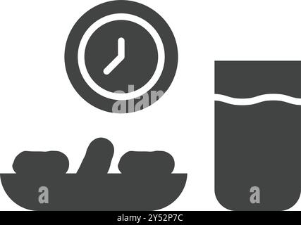 Iftar icon vector image. Suitable for mobile application web application and print media. Stock Vector