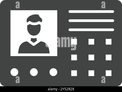 Intercom icon vector image. Suitable for mobile application web application and print media. Stock Vector