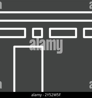 Kaaba icon vector image. Suitable for mobile application web application and print media. Stock Vector