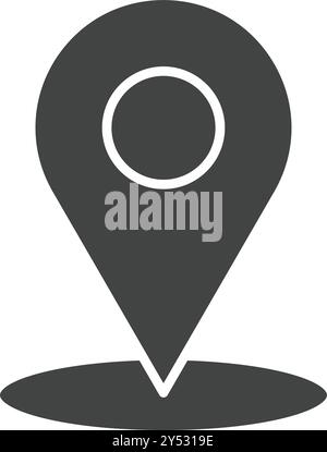 Location icon vector image. Suitable for mobile application web application and print media. Stock Vector