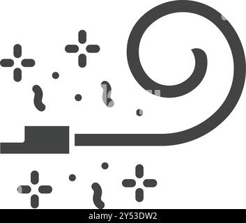 Noisemaker icon vector image. Suitable for mobile application web application and print media. Stock Vector