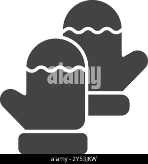 Oven Mitts icon vector image. Suitable for mobile application web application and print media. Stock Vector