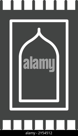 Prayer Mat icon vector image. Suitable for mobile application web application and print media. Stock Vector