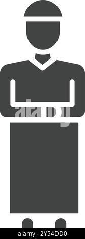 Salah icon vector image. Suitable for mobile application web application and print media. Stock Vector