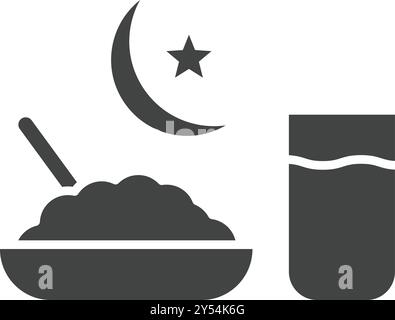 Sehar icon vector image. Suitable for mobile application web application and print media. Stock Vector