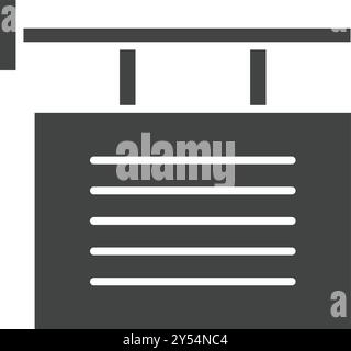 Signage icon vector image. Suitable for mobile application web application and print media. Stock Vector