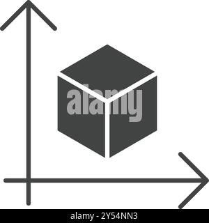 Size icon vector image. Suitable for mobile application web application and print media. Stock Vector