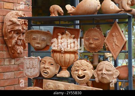 Ancient medieval village of Radda in Chianti Province of Siena. Tuscany, Italy Typical Italian artistic craftsmanship, Tuscany Stock Photo