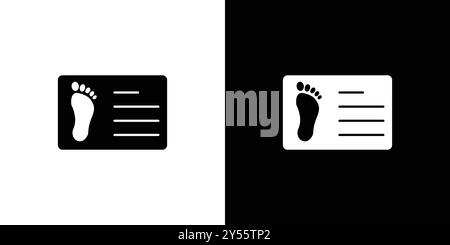 Birth certification icon linear logo mark set collection in black and white Stock Vector