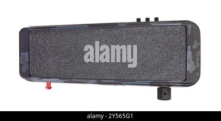 wah pedal path isolated on white top view Stock Photo
