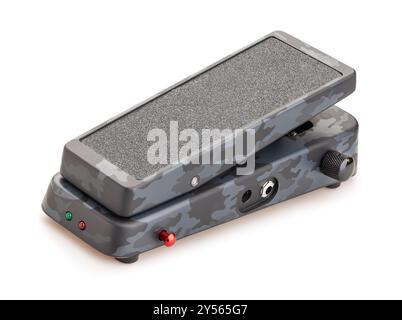 wah pedal path isolated on white Stock Photo