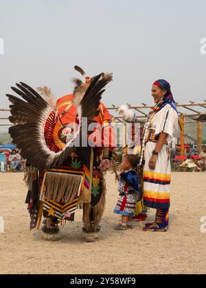 Native American children wearing traditional clothing at the Penn Cove ...