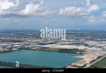 An aerial view of the East Coast Buffer Water Preserve Area to the 