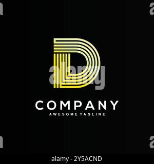 Letter D logo design for your business Stock Vector