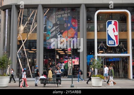 New York, United States. 19th Sep, 2024. The NBA store is seen on Fifth Avenue in Manhattan, New York City. Credit: SOPA Images Limited/Alamy Live News Stock Photo