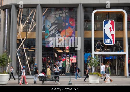 New York, United States. 19th Sep, 2024. The NBA store is seen on Fifth Avenue in Manhattan, New York City. (Photo by Jimin Kim/SOPA Images/Sipa USA) Credit: Sipa USA/Alamy Live News Stock Photo