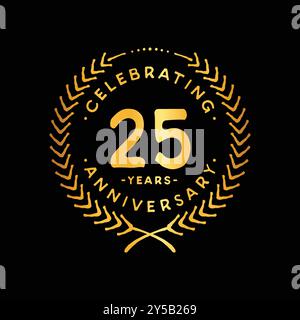 25 Design Lettering 25 years design template. 25th vector and illustration Stock Vector ...