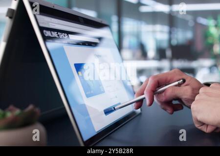 Online Ecommerce Shopping Website Oder Store On Laptop Stock Photo