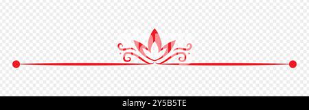 Vector illustration of beautiful floral pattern on transparent background Stock Vector