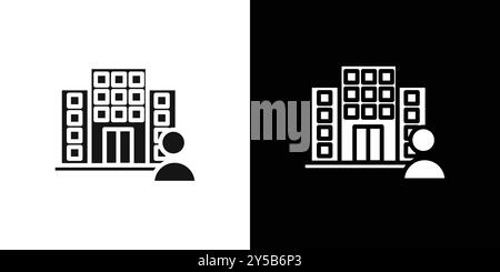 Company icon vector logo set collection or bundle pack group Stock Vector