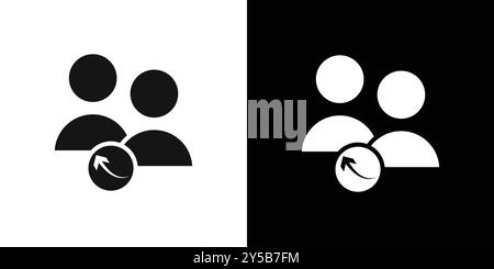 Referrals icon vector logo set collection or bundle pack group Stock Vector