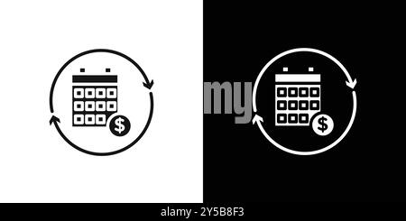 Subscription Model icon vector logo set collection or bundle pack group Stock Vector