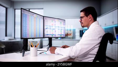 Medical Coding Bill And Billing Codes Spreadsheets Stock Photo