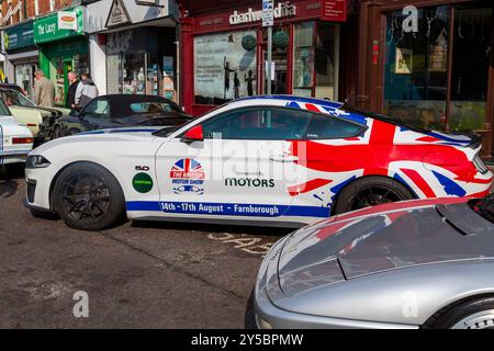 Westbourne, Bournemouth, Dorset, UK. 21st September 2024. Visitors flock to the coastal village of Westbourne for the inaugural Westbourne Motor Show, a free event to attract visitors to the village and local shops. Credit: Carolyn Jenkins/Alamy Live News Stock Photo