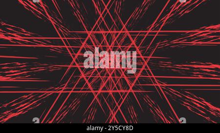 A mystical dark red pattern. Mysterious cosmic illustration. Abstract background design Stock Vector