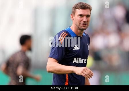 Torino, Italia. 21st Sep, 2024. Simon Colinet at the Serie A soccer match between Juventus Fc and SSC Napoli at the Juventus Stadium in Turin, north west Italy - September 21, 2024. Sport - Soccer (Photo by Fabio Ferrari/LaPresse) Credit: LaPresse/Alamy Live News Stock Photo