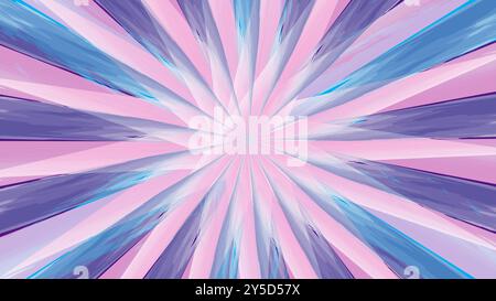 Abstract sunbusrt pattern background featuring pastel waterlcolor gradient effect Stock Vector
