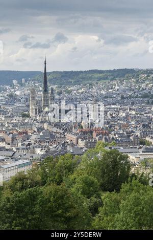 View of rouen city center in france Stock Photo