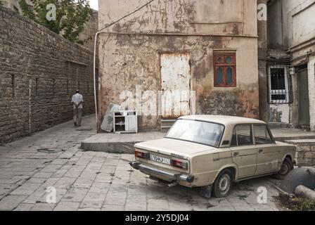 Architecture in baku azerbaijan street Stock Photo