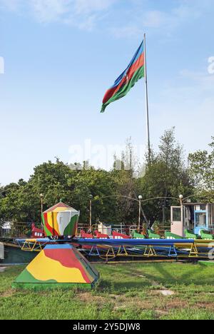 Amusement park in baku azerbaijan Stock Photo